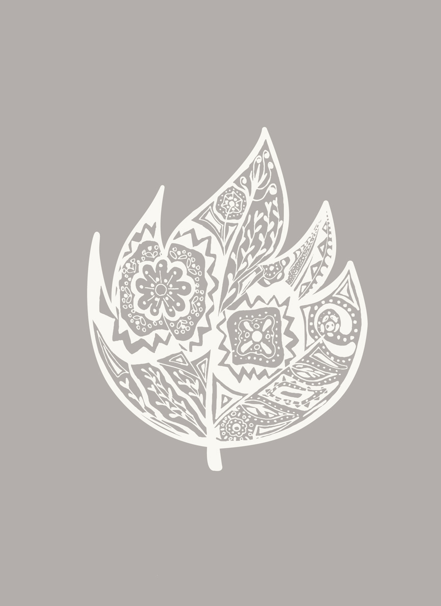 illustration white leaf